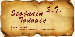 Stojadin Todović vizit kartica